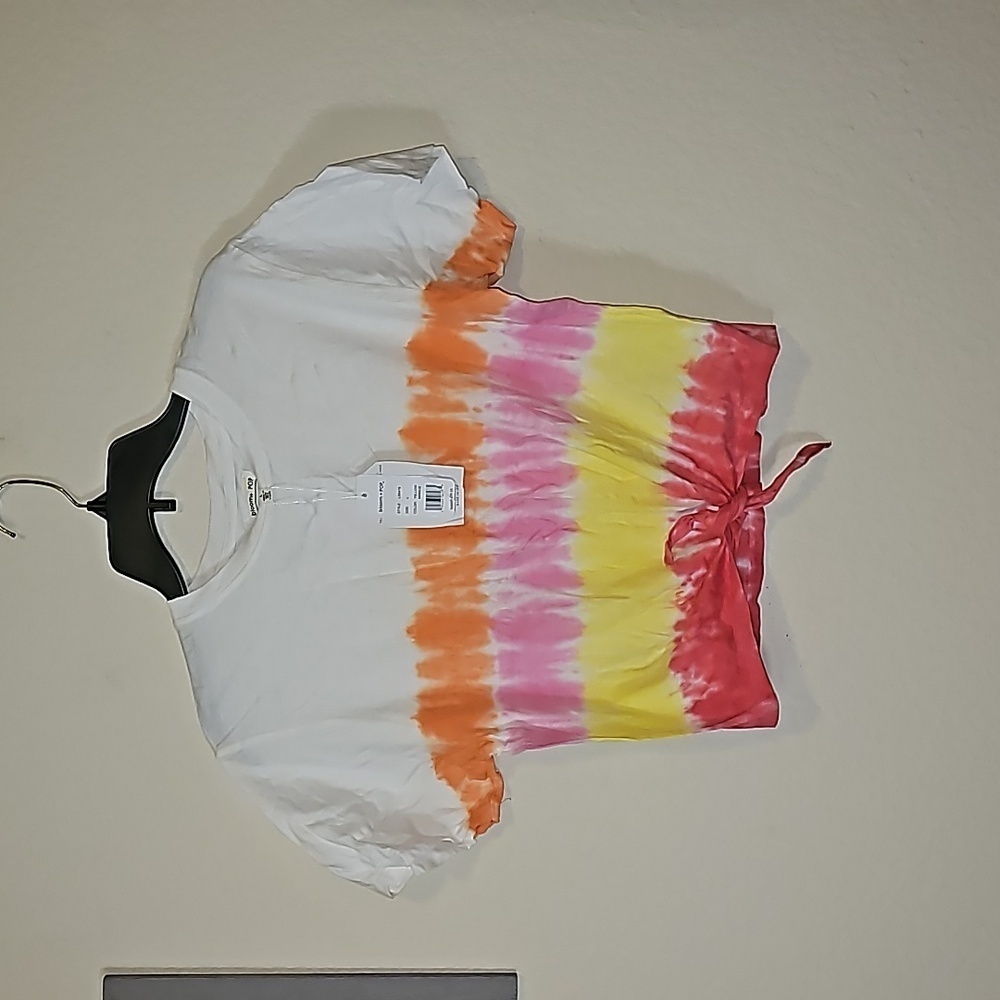 Bloom + Pop Tie Dye Crop Top Size Large